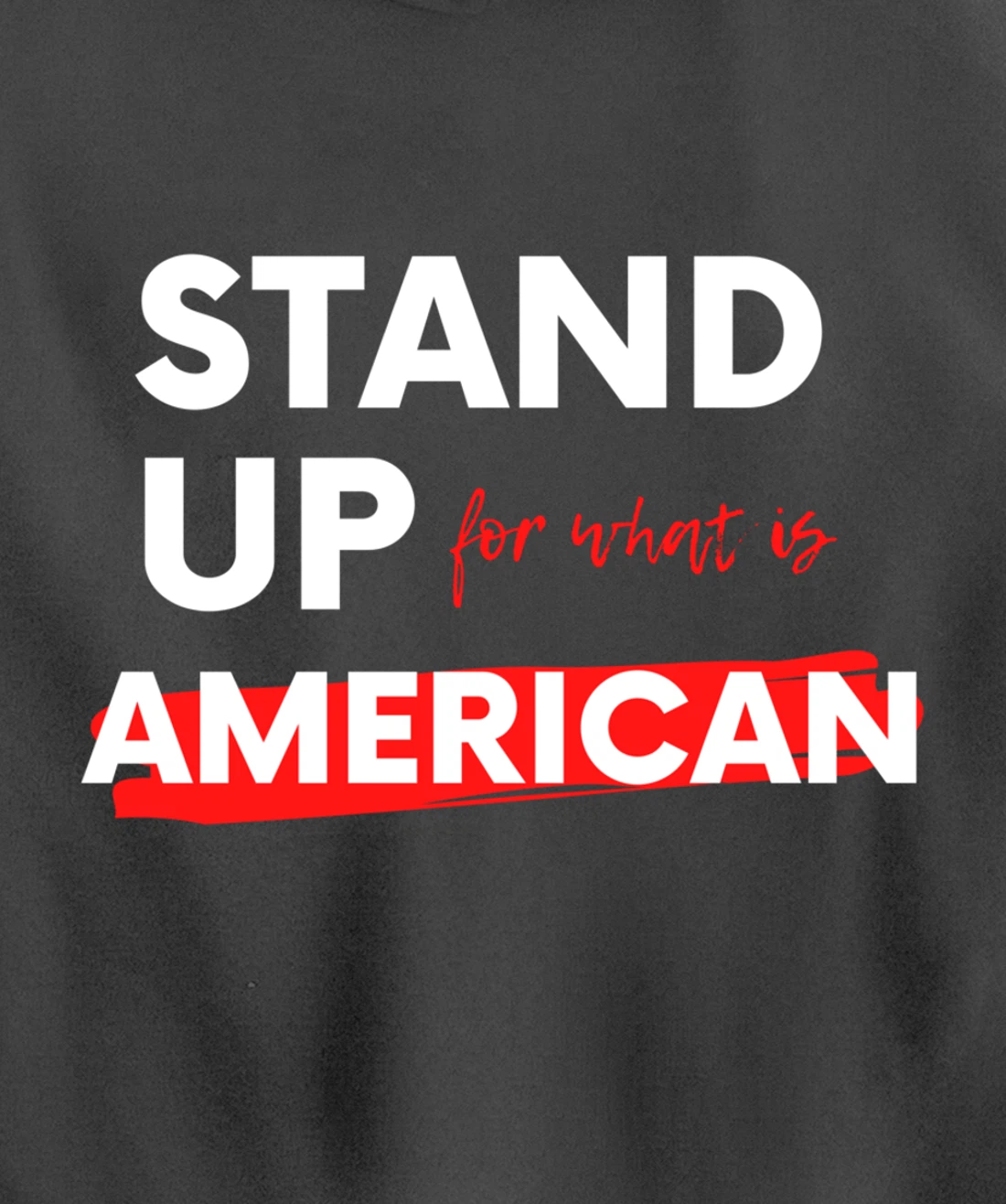 Stand Up For What IS American Pullover Hoodie