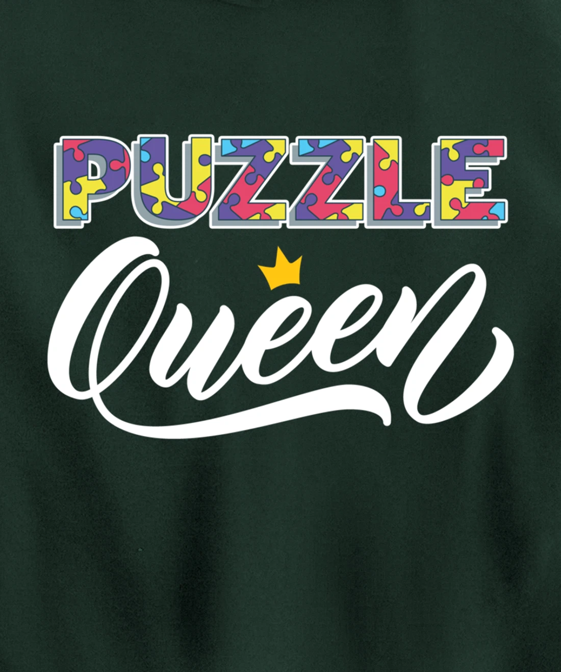 Puzzle Queen Shirt Funny Puzzleologist Lover Jigsaw Puzzle Pullover Hoodie