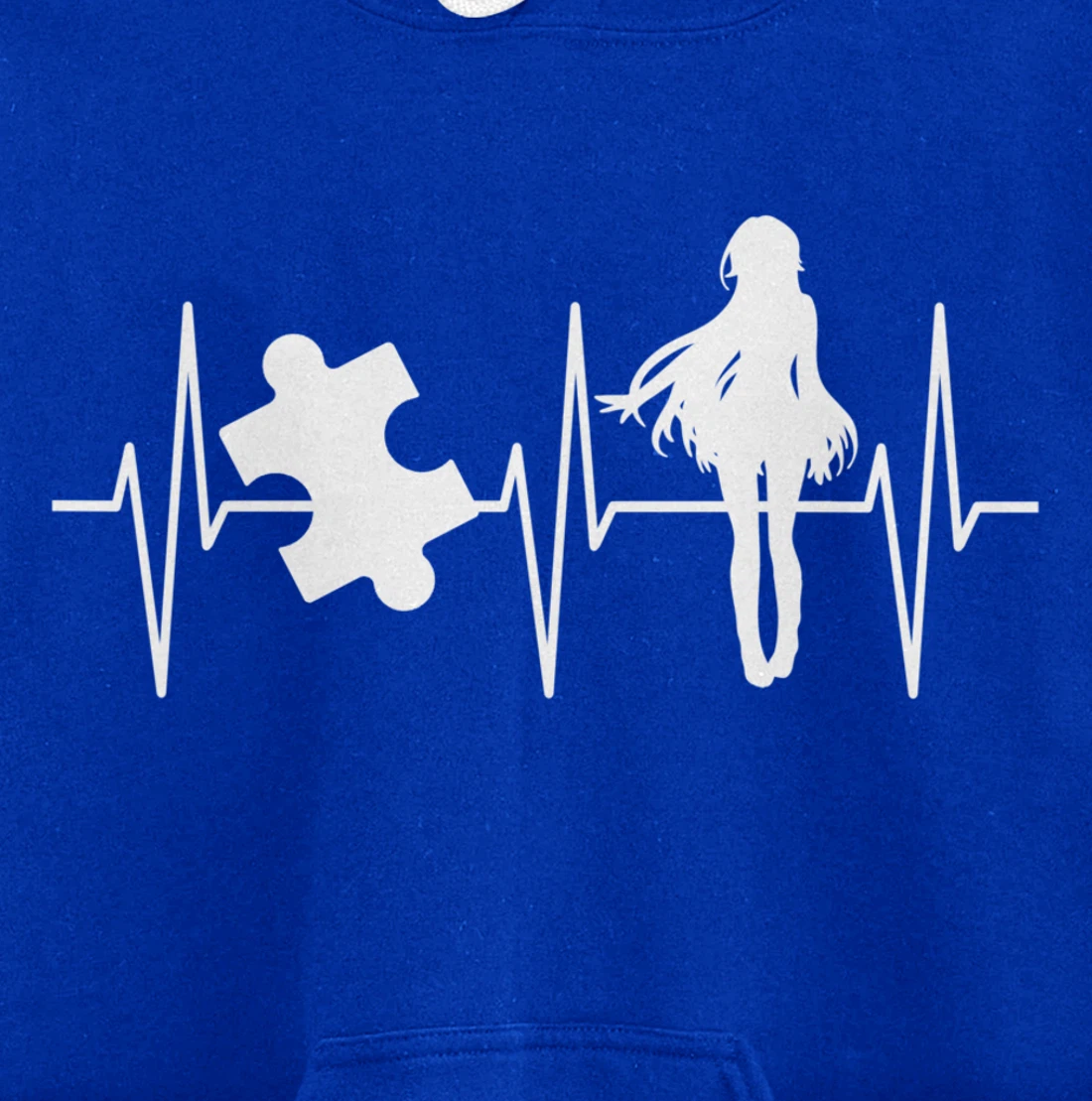 Jigsaw Puzzle Shirt Anime Lover Heartbeat Funny Puzzle Lover Pullover Hoodie