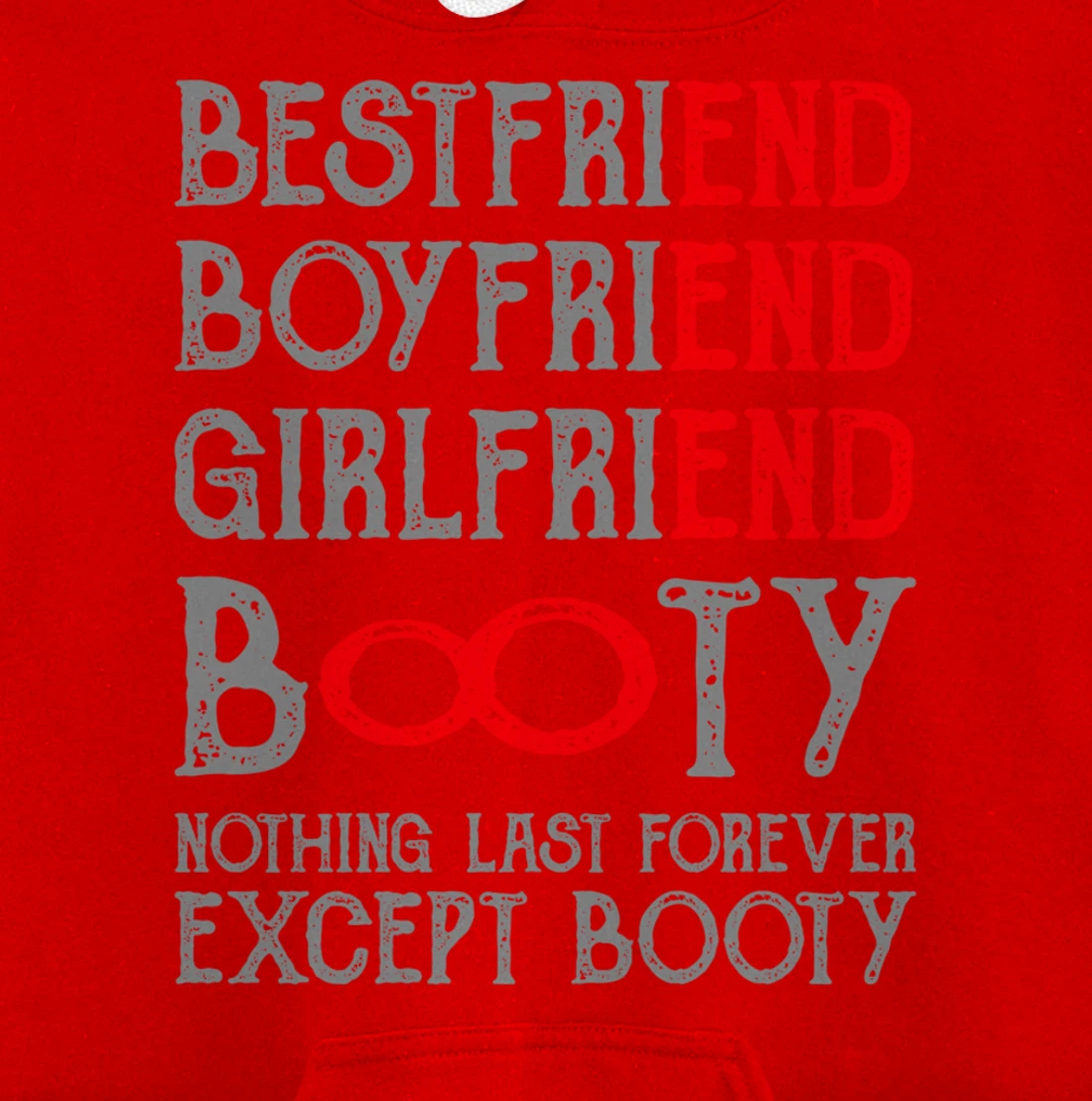Best Friends Quotes BFF Friendship Men Funny Booty Pullover Hoodie