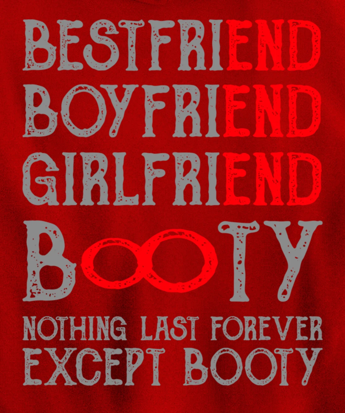 Best Friends Quotes BFF Friendship Men Funny Booty Pullover Hoodie