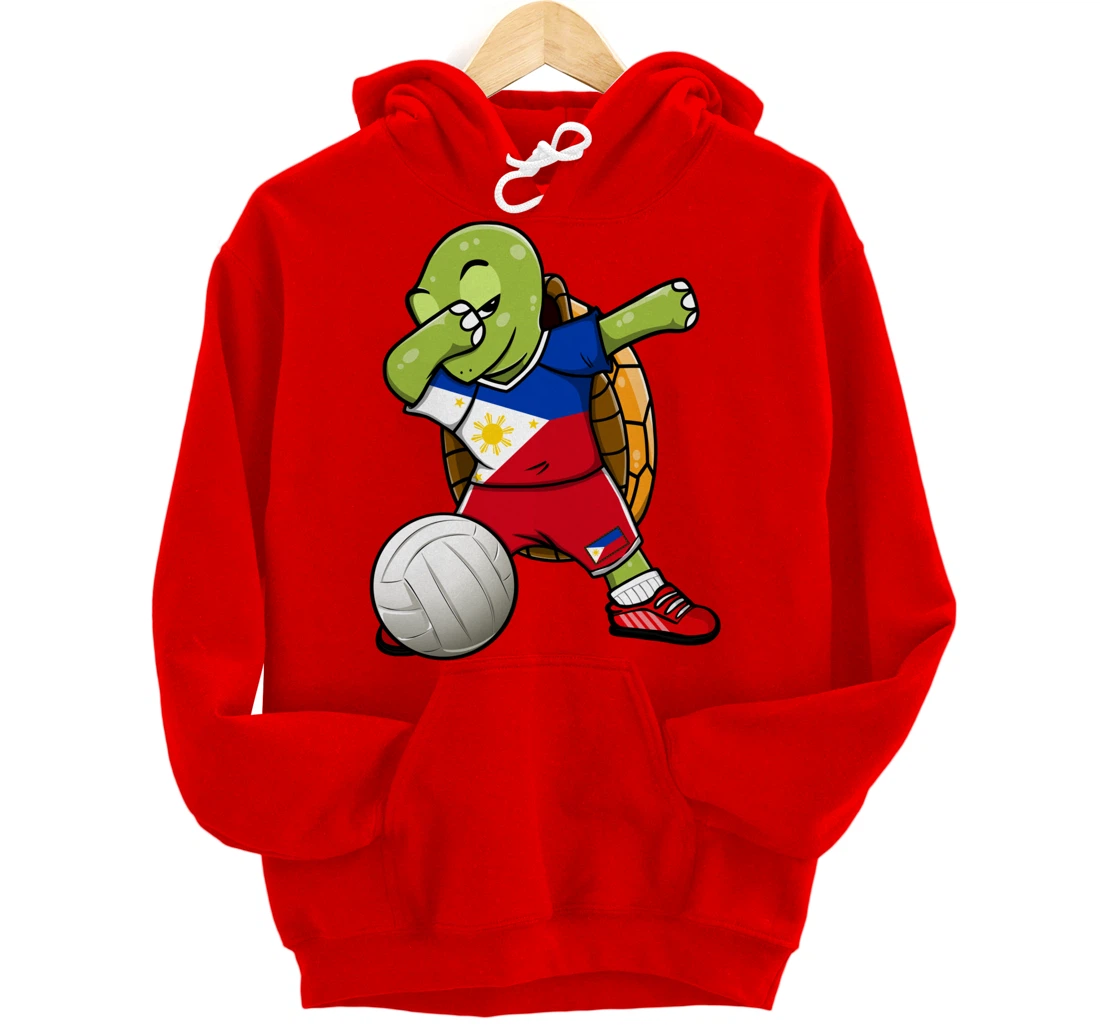 Dabbing Turtle Philippines Volleyball Fans Jersey Sport Flag Pullover Hoodie