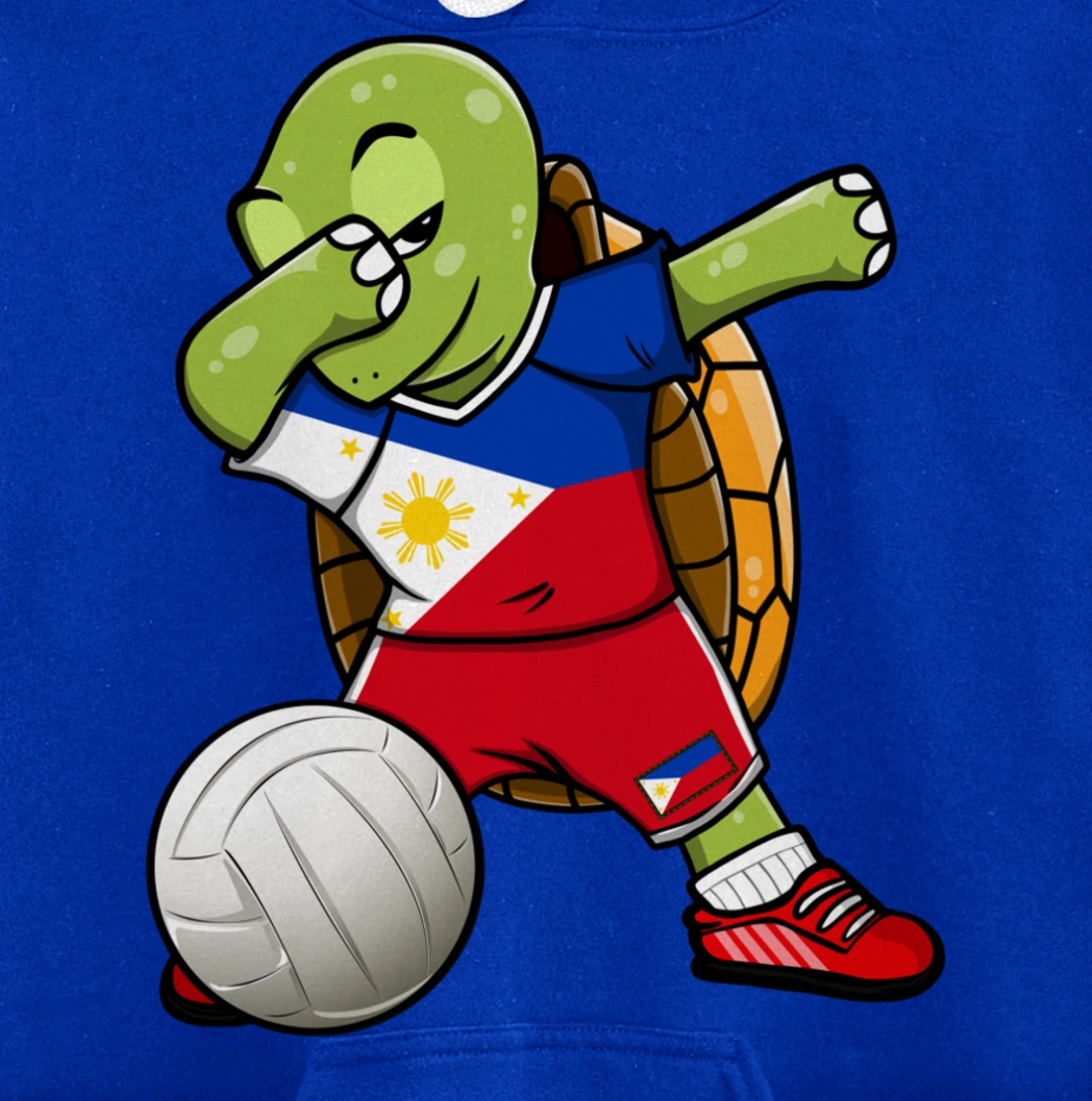 Dabbing Turtle Philippines Volleyball Fans Jersey Sport Flag Pullover Hoodie