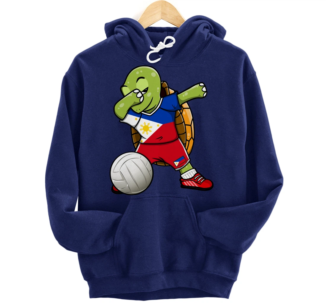 Dabbing Turtle Philippines Volleyball Fans Jersey Sport Flag Pullover Hoodie