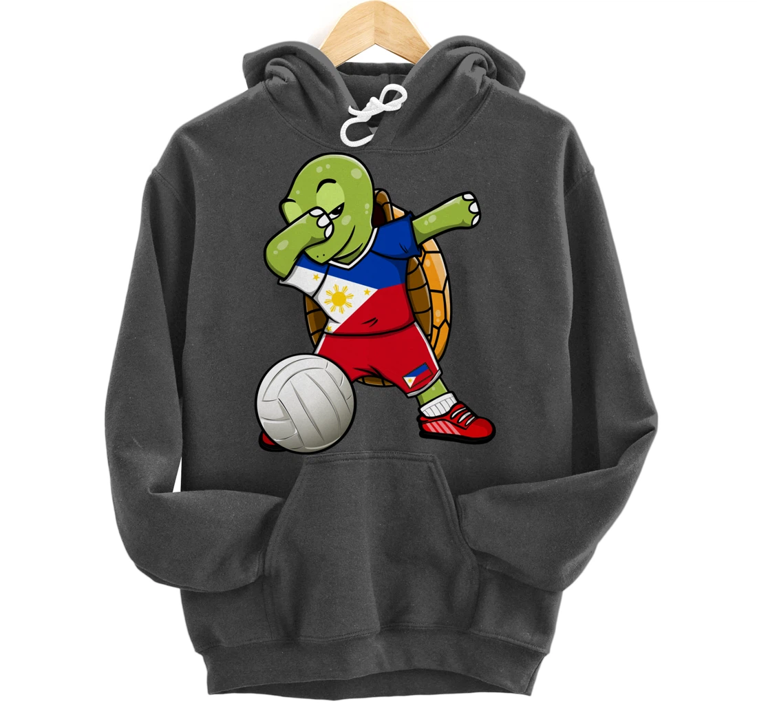Dabbing Turtle Philippines Volleyball Fans Jersey Sport Flag Pullover Hoodie