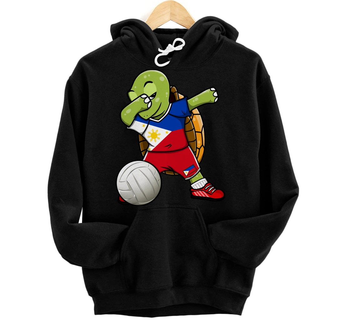 Dabbing Turtle Philippines Volleyball Fans Jersey Sport Flag Pullover Hoodie
