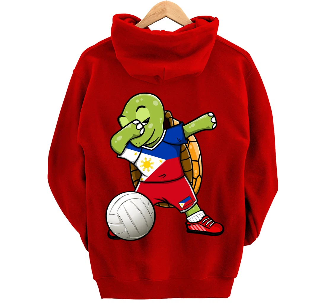 Dabbing Turtle Philippines Volleyball Fans Jersey Sport Flag Pullover Hoodie