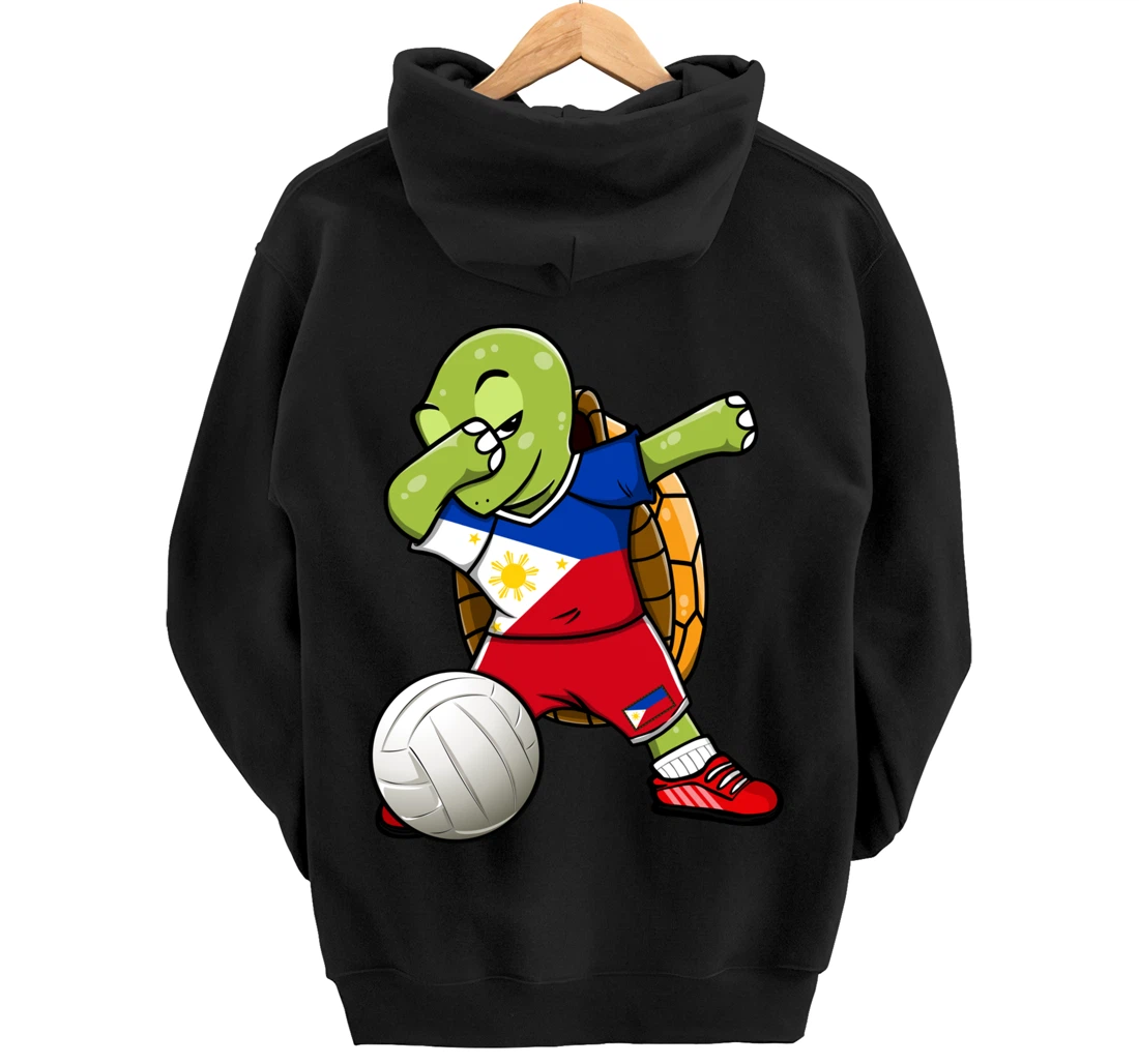 Dabbing Turtle Philippines Volleyball Fans Jersey Sport Flag Pullover Hoodie