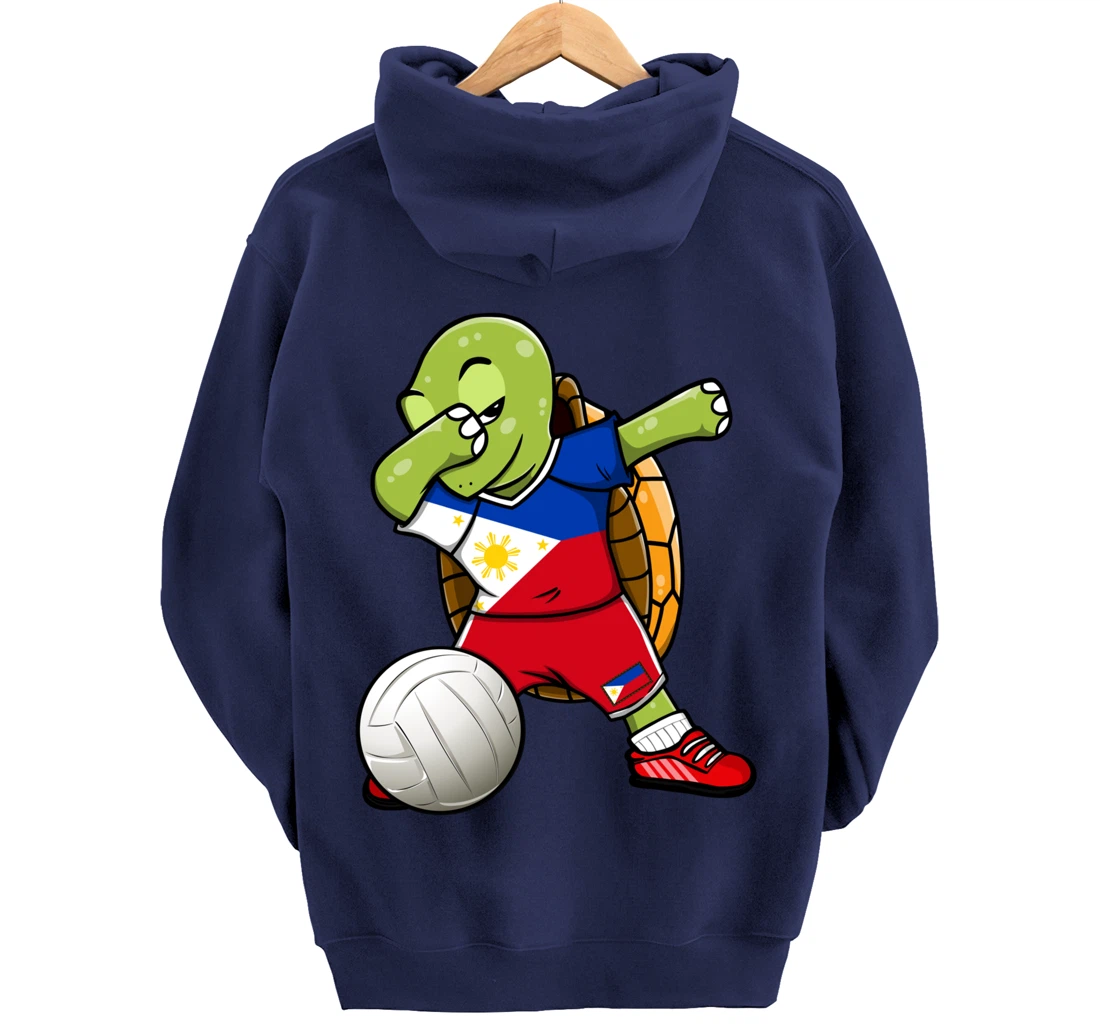 Dabbing Turtle Philippines Volleyball Fans Jersey Sport Flag Pullover Hoodie