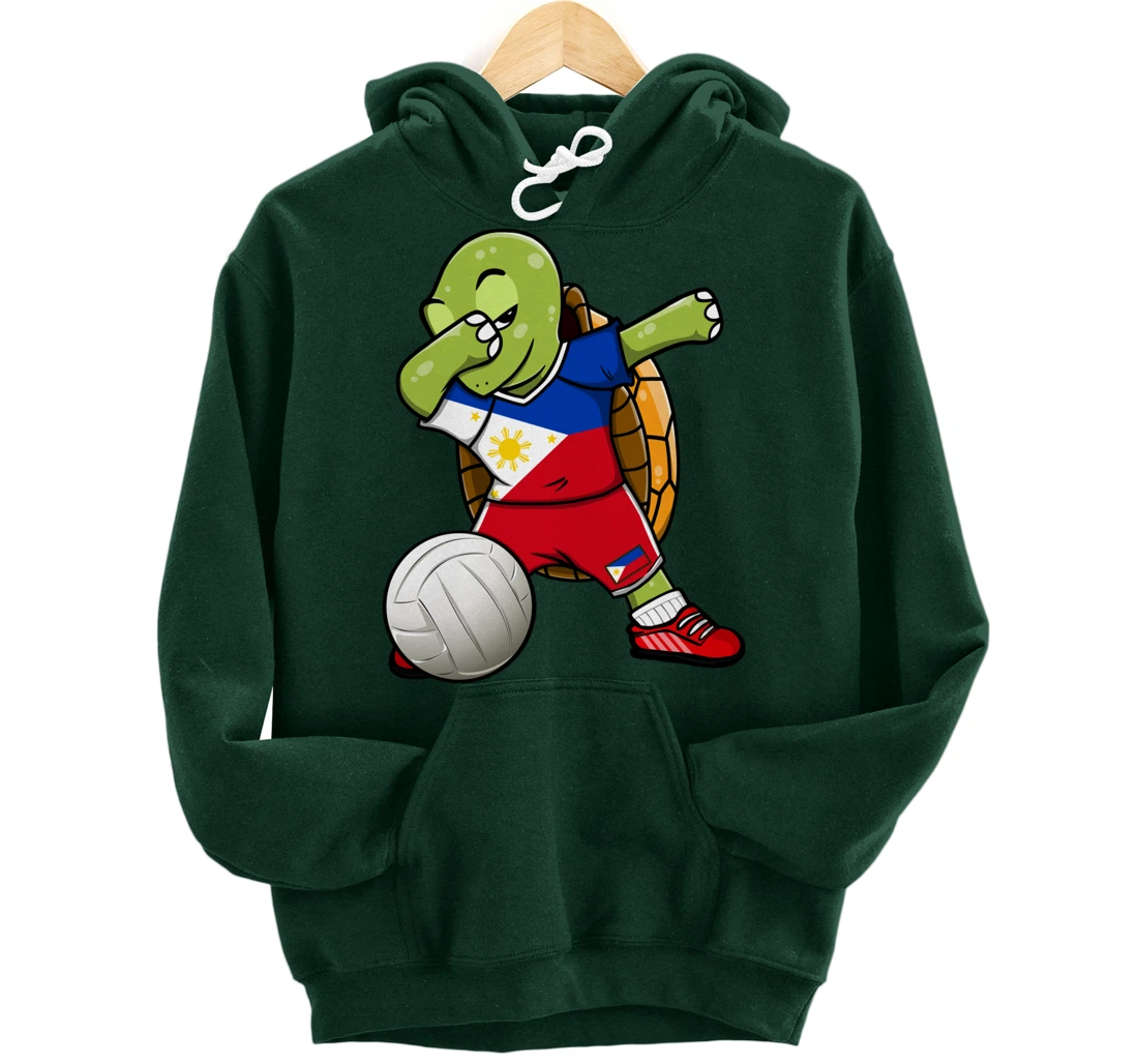 Dabbing Turtle Philippines Volleyball Fans Jersey Sport Flag Pullover Hoodie