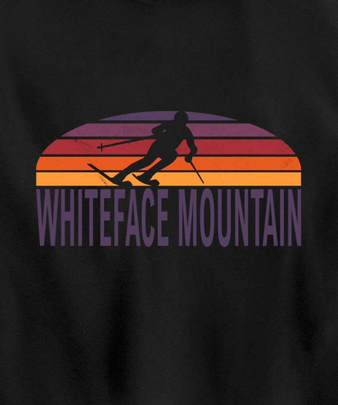 Whiteface Mountain Wilmington New York USA Ski Resort Pullover Hoodie