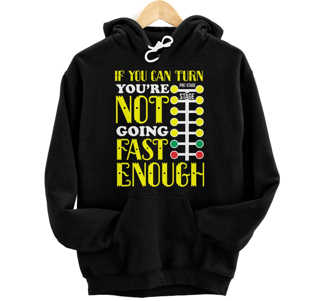 Funny Dragster Driver Husband Race Car Enthusiast Pullover Hoodie