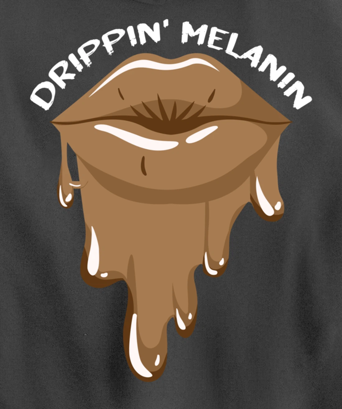 Drippin Melanin Lips Black History African American Gifts Pullover Hoodie