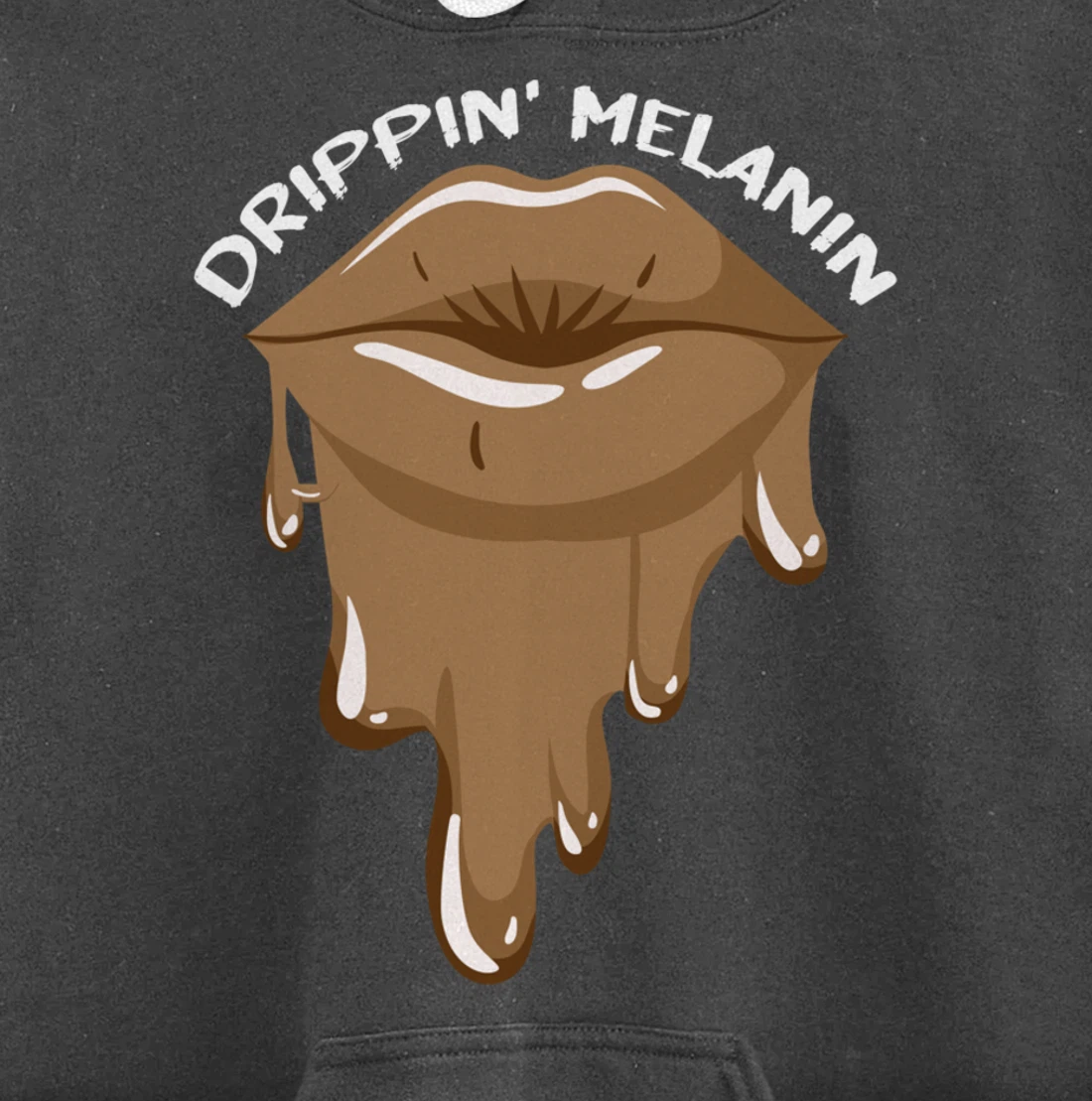 Drippin Melanin Lips Black History African American Gifts Pullover Hoodie