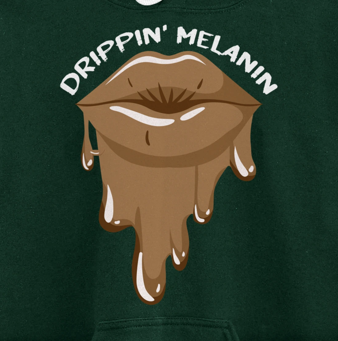 Drippin Melanin Lips Black History African American Gifts Pullover Hoodie