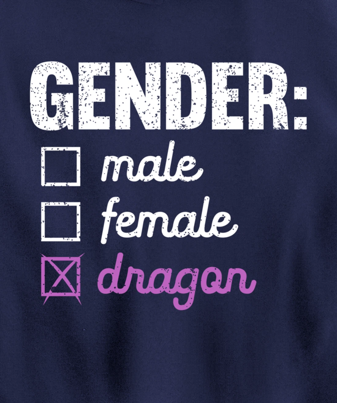 Gender Male Female Dragon Funny Genderfluid Nonbinary Gift Pullover Hoodie