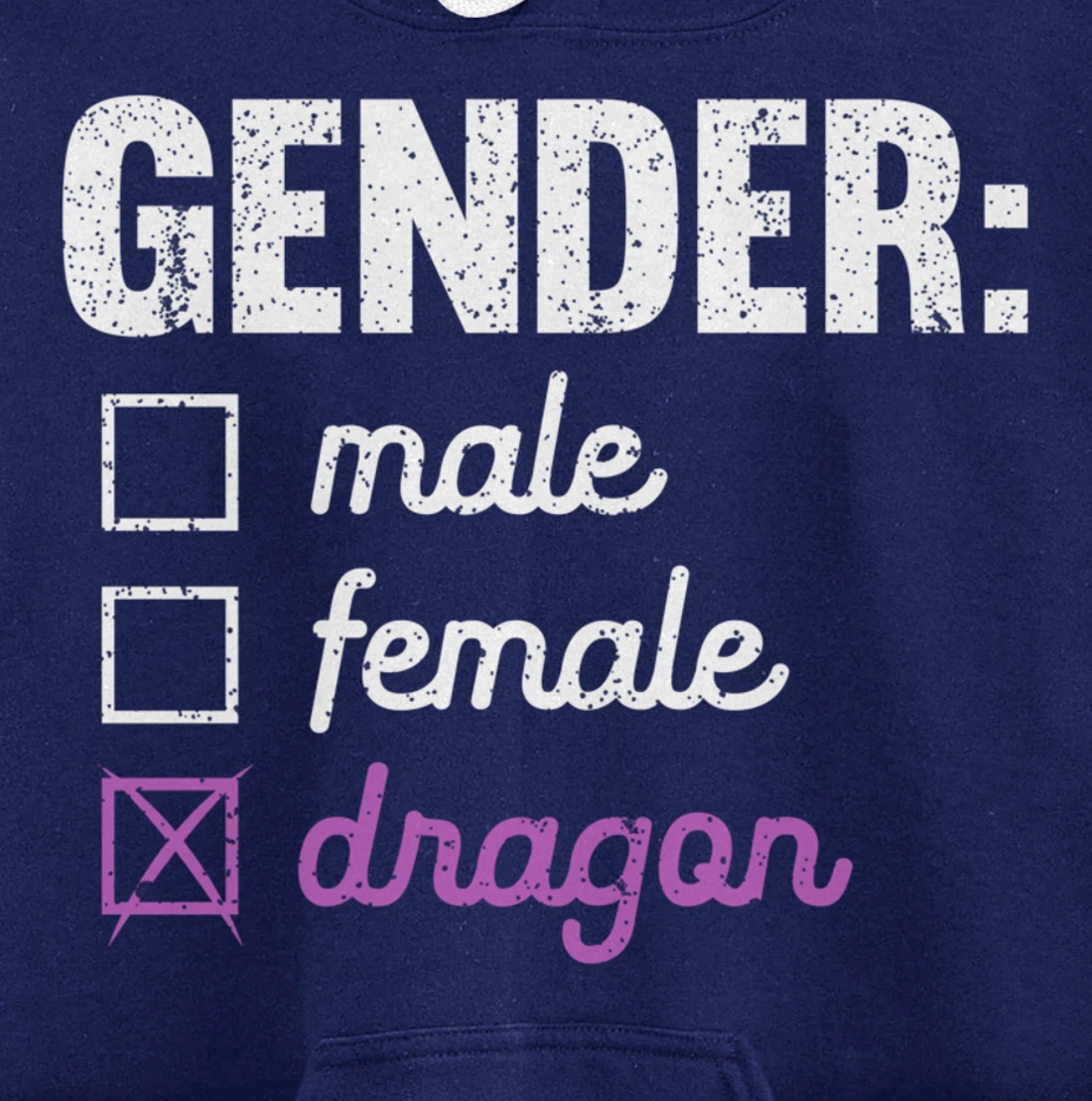 Gender Male Female Dragon Funny Genderfluid Nonbinary Gift Pullover Hoodie