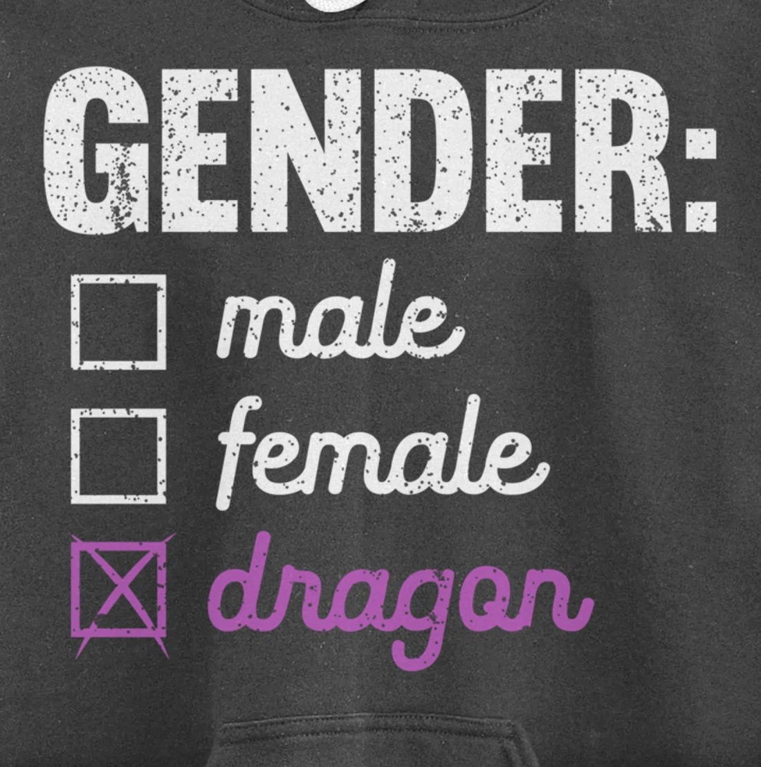 Gender Male Female Dragon Funny Genderfluid Nonbinary Gift Pullover Hoodie
