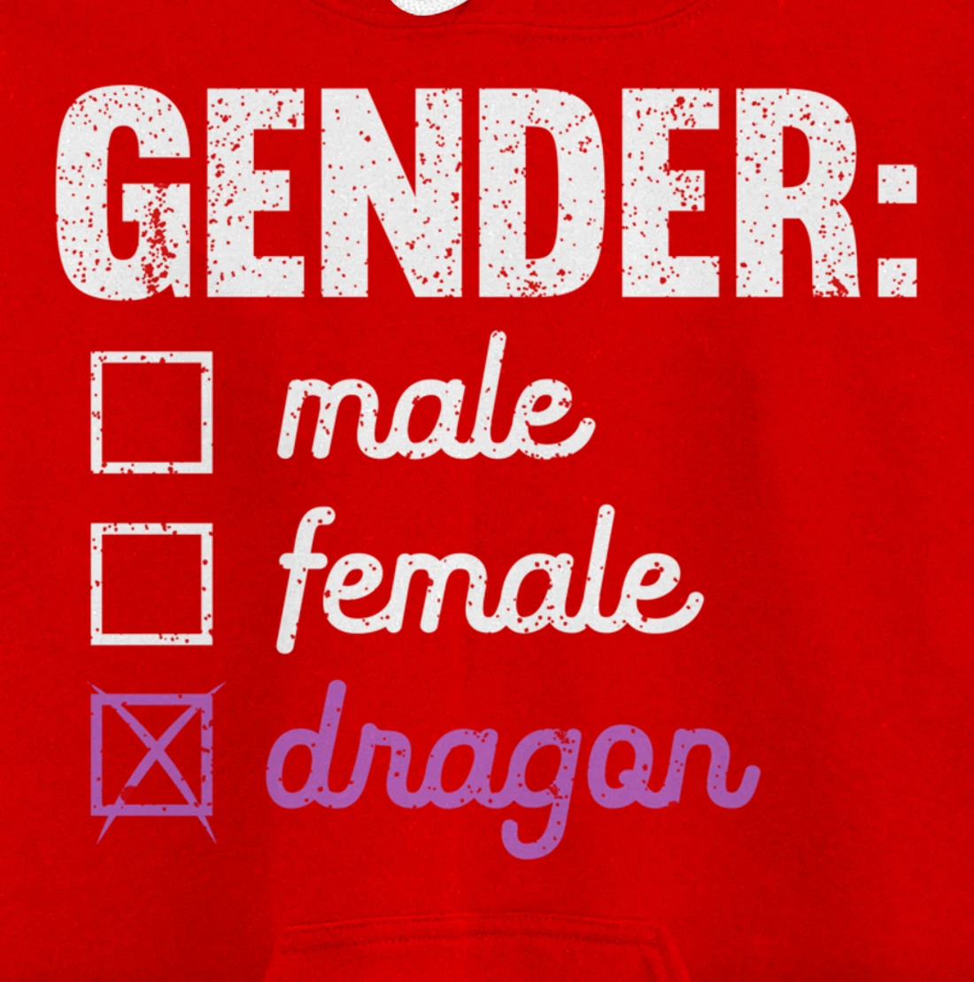 Gender Male Female Dragon Funny Genderfluid Nonbinary Gift Pullover Hoodie