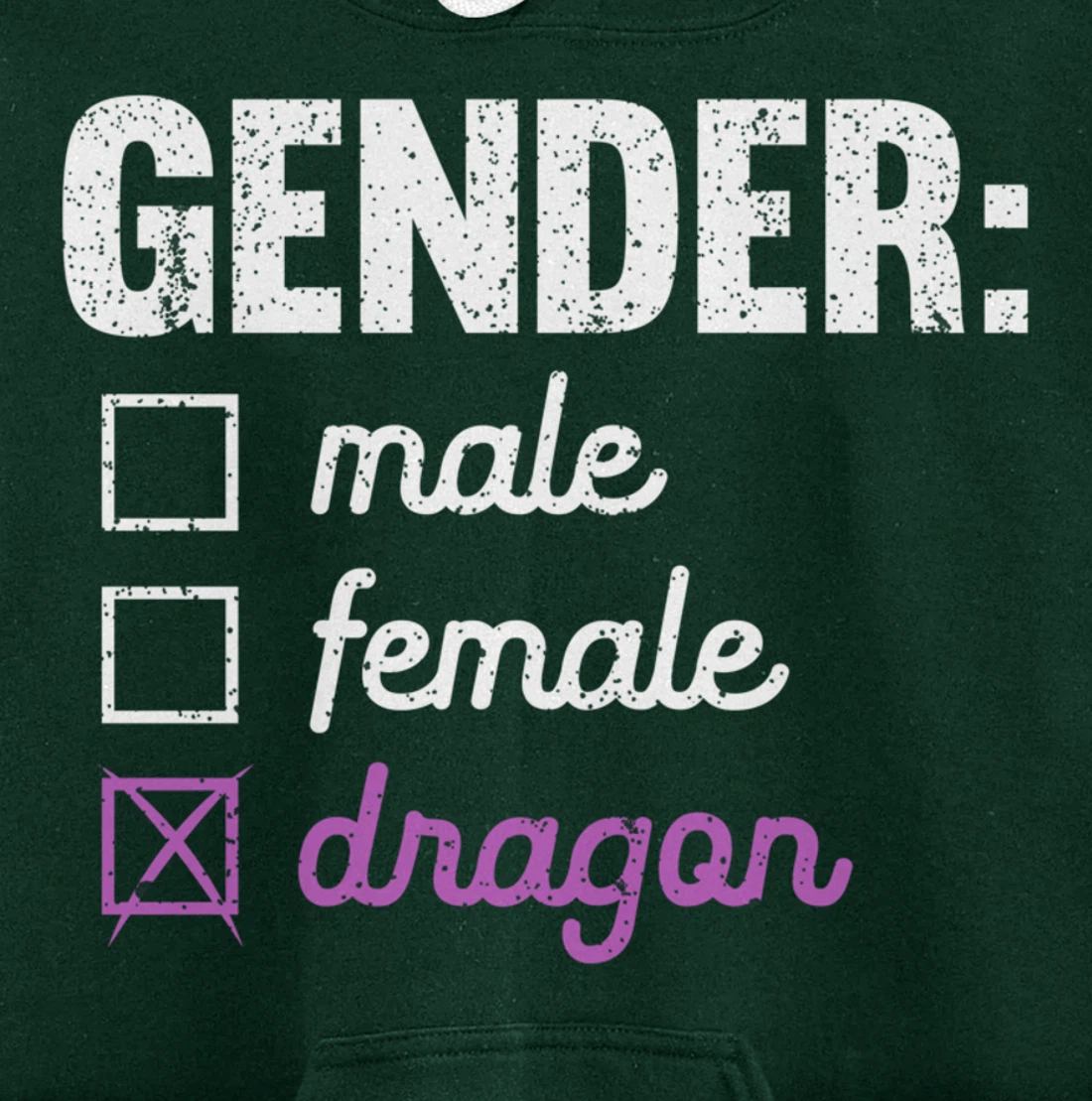 Gender Male Female Dragon Funny Genderfluid Nonbinary Gift Pullover Hoodie