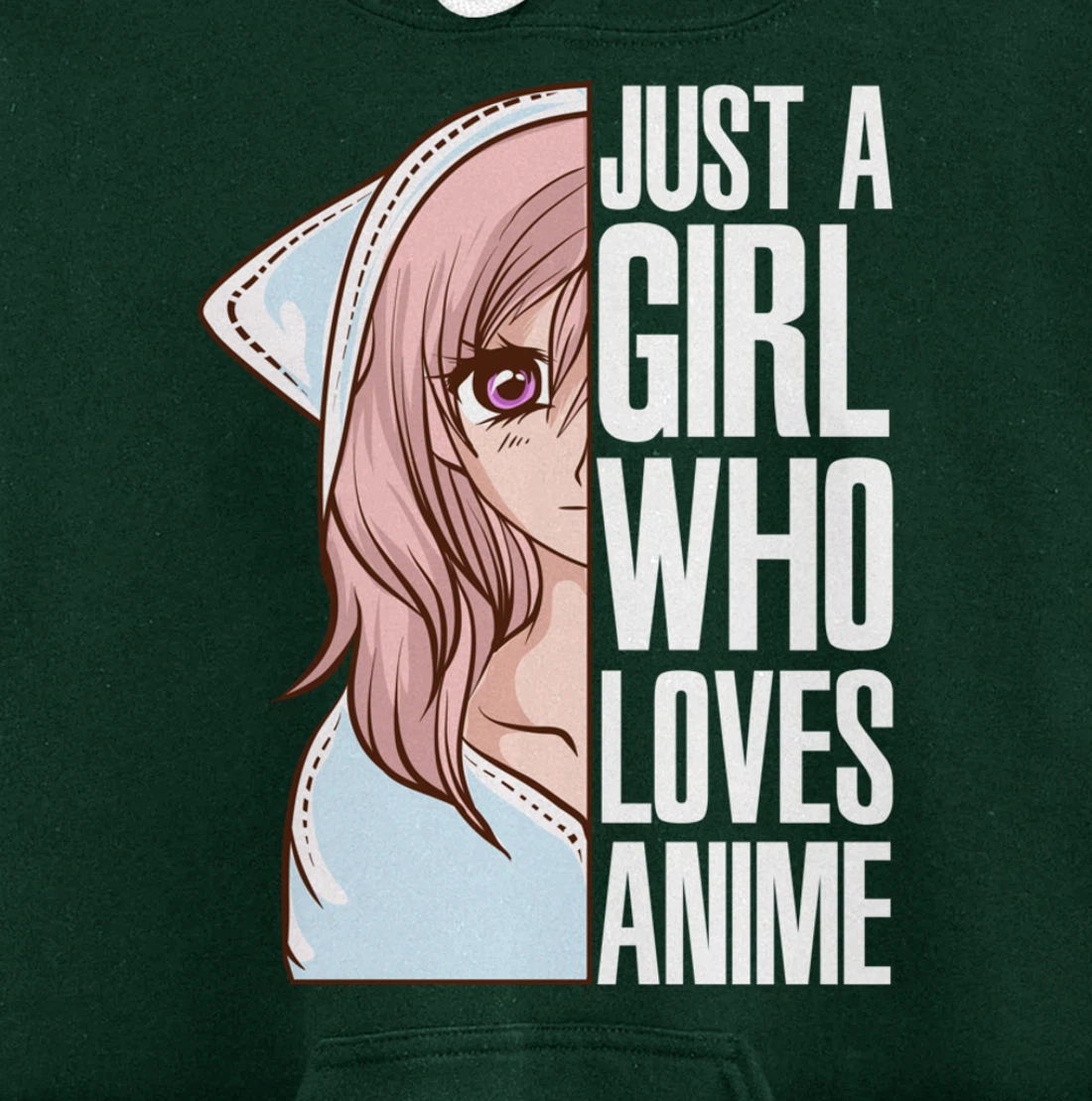 Just A Girl Who Loves Anime Anime Is Life - Anime Girl Pullover Hoodie