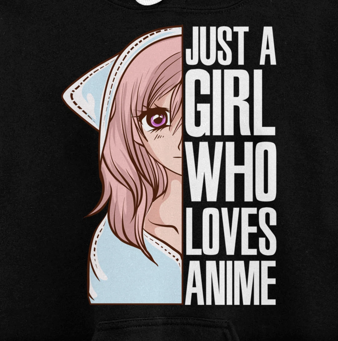 Just A Girl Who Loves Anime Anime Is Life - Anime Girl Pullover Hoodie