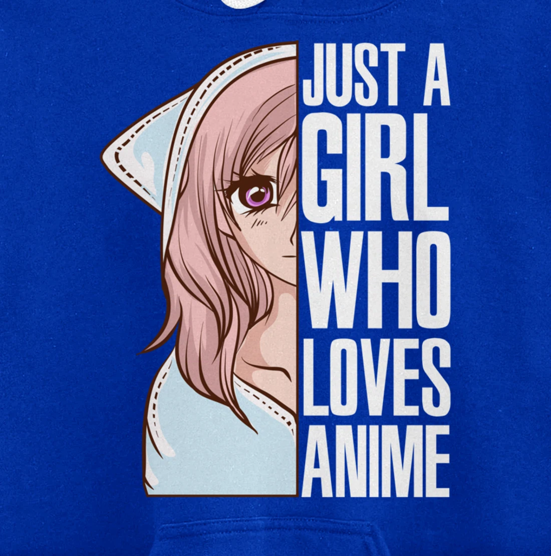 Just A Girl Who Loves Anime Anime Is Life - Anime Girl Pullover Hoodie