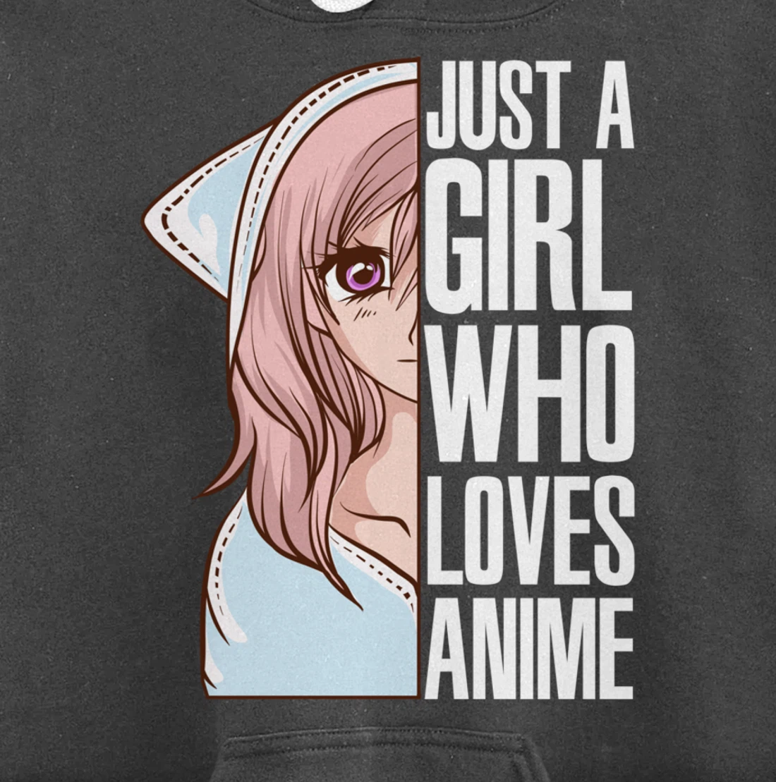 Just A Girl Who Loves Anime Anime Is Life - Anime Girl Pullover Hoodie