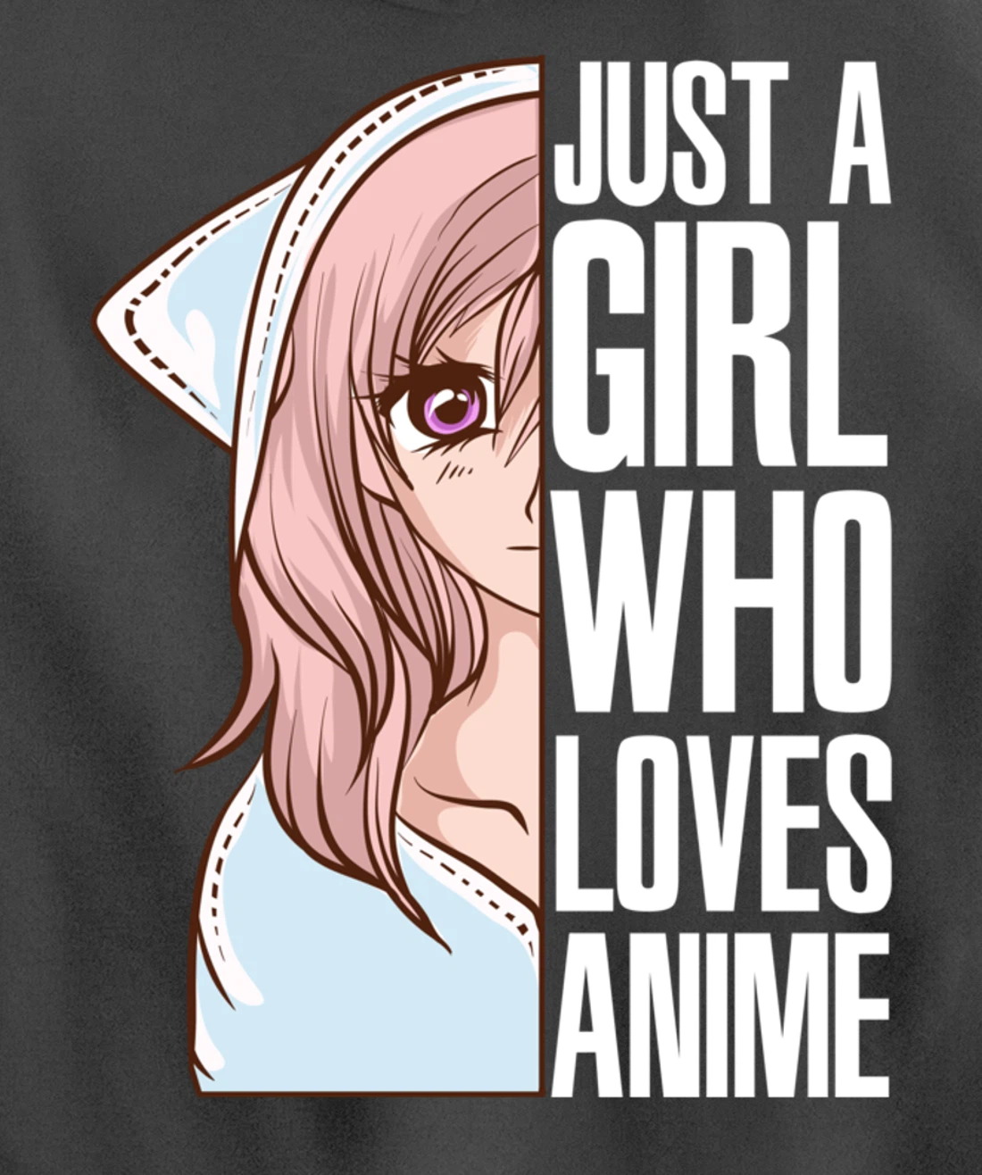 Just A Girl Who Loves Anime Anime Is Life - Anime Girl Pullover Hoodie