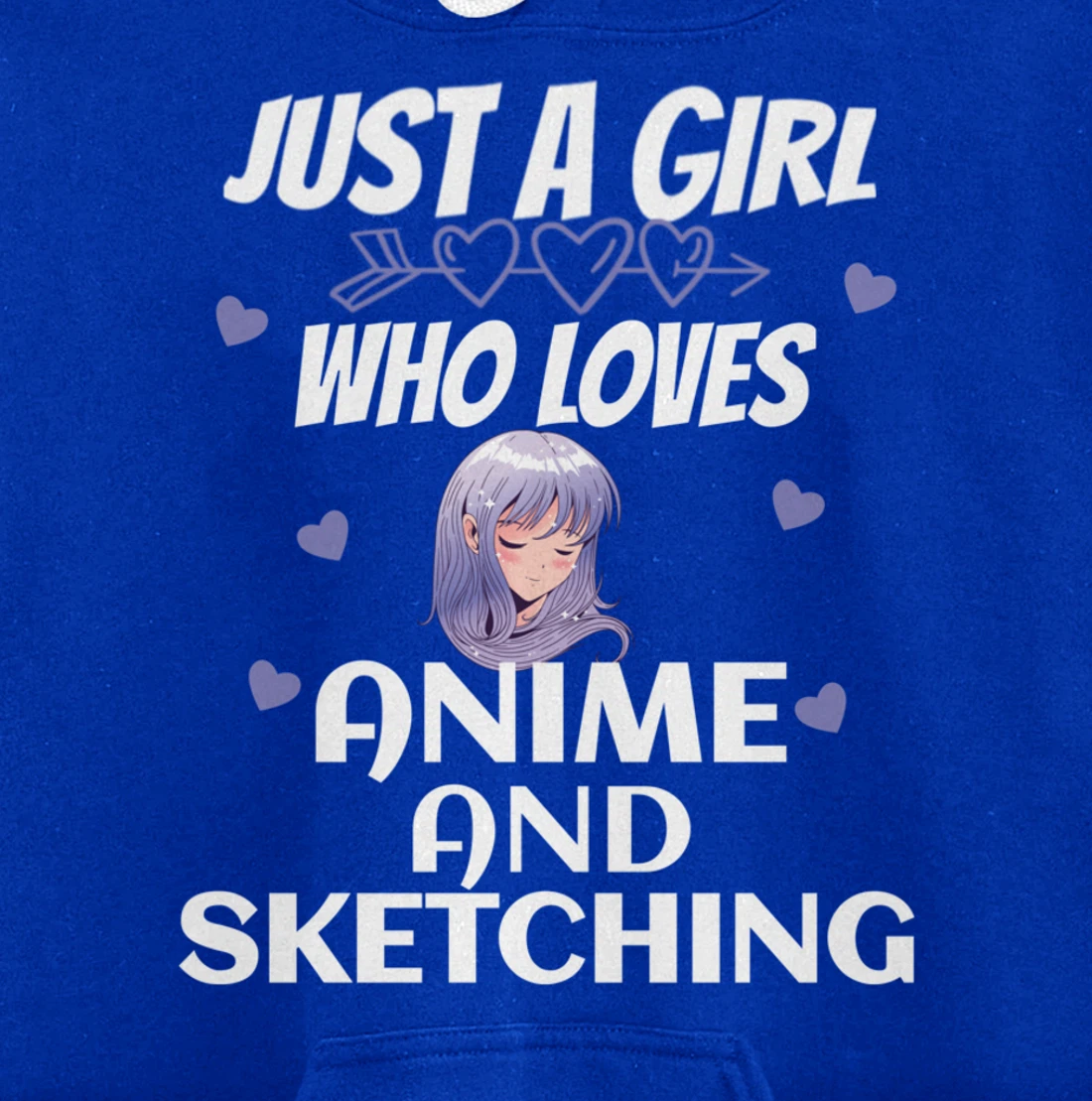 Just A Girl Who Loves Anime and sketching Gift Women Pullover Hoodie