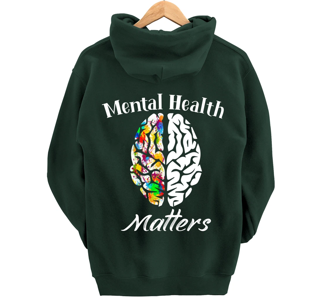 Mental Health Matters End The Stigma Mental Health Awareness Pullover Hoodie