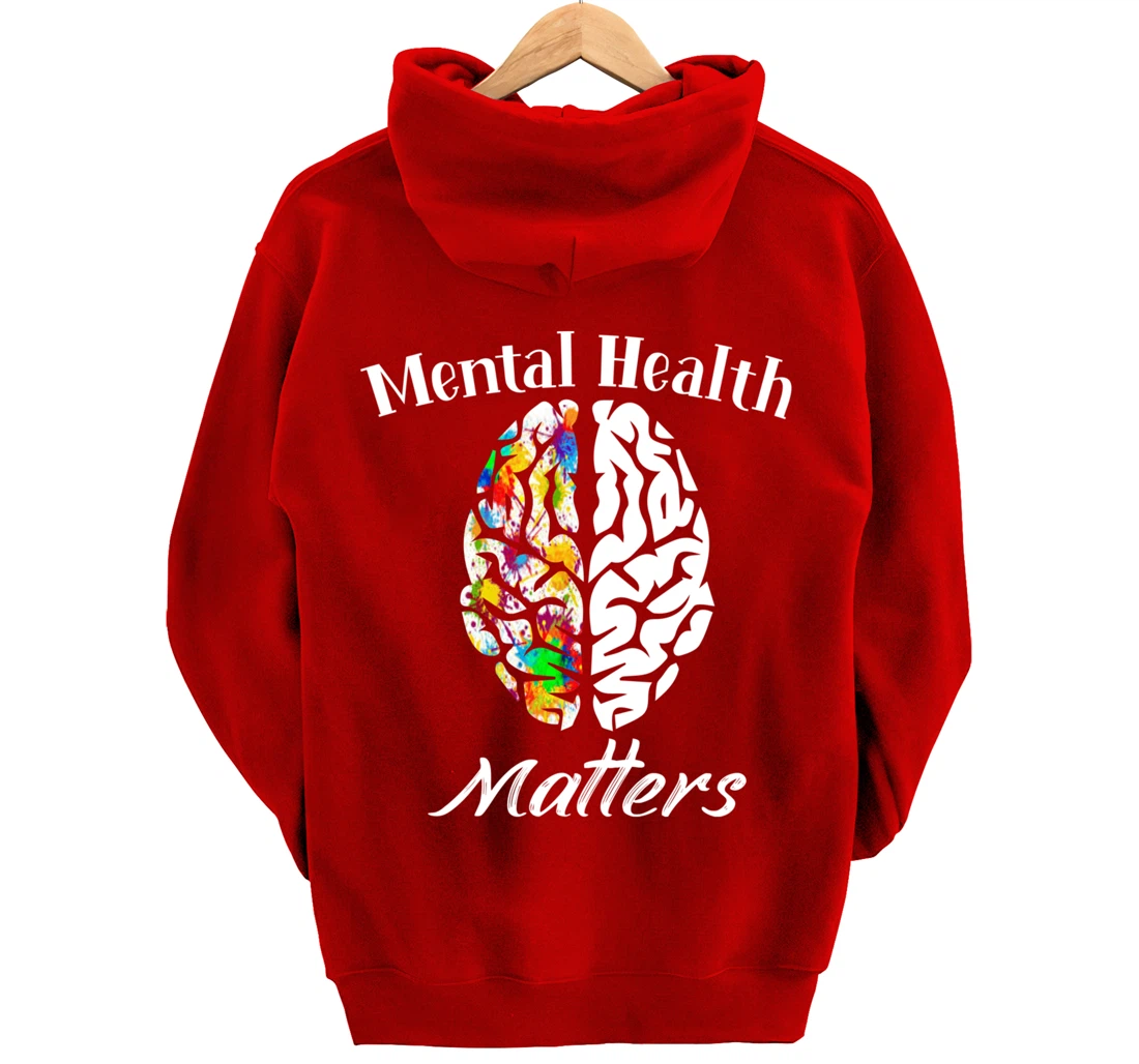 Mental Health Matters End The Stigma Mental Health Awareness Pullover Hoodie