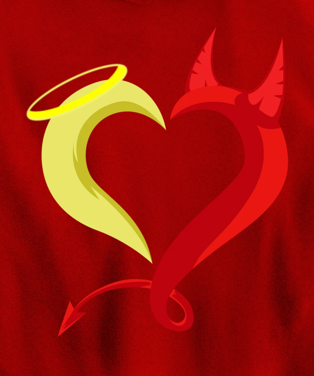 Love Angel Demon Christian And Religious Pullover Hoodie