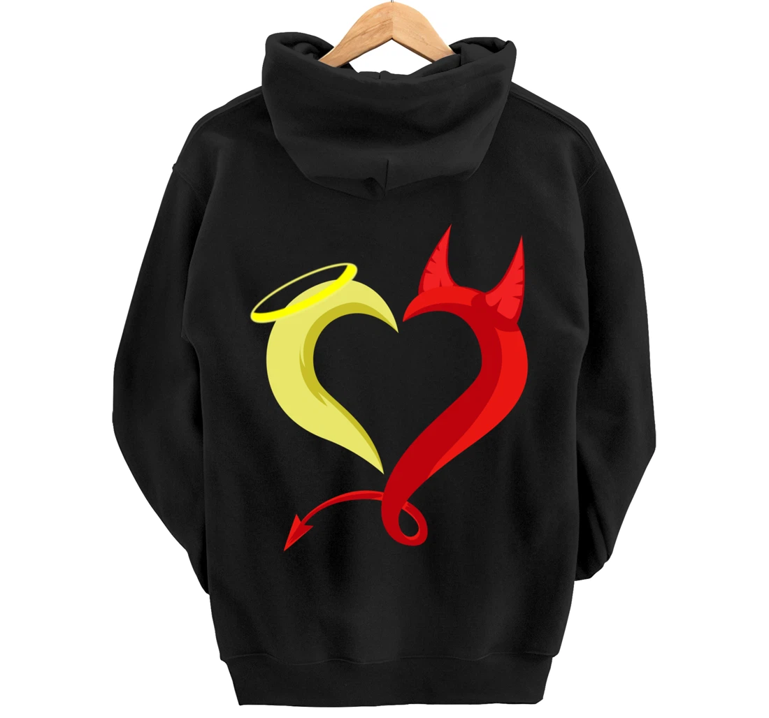 Love Angel Demon Christian And Religious Pullover Hoodie