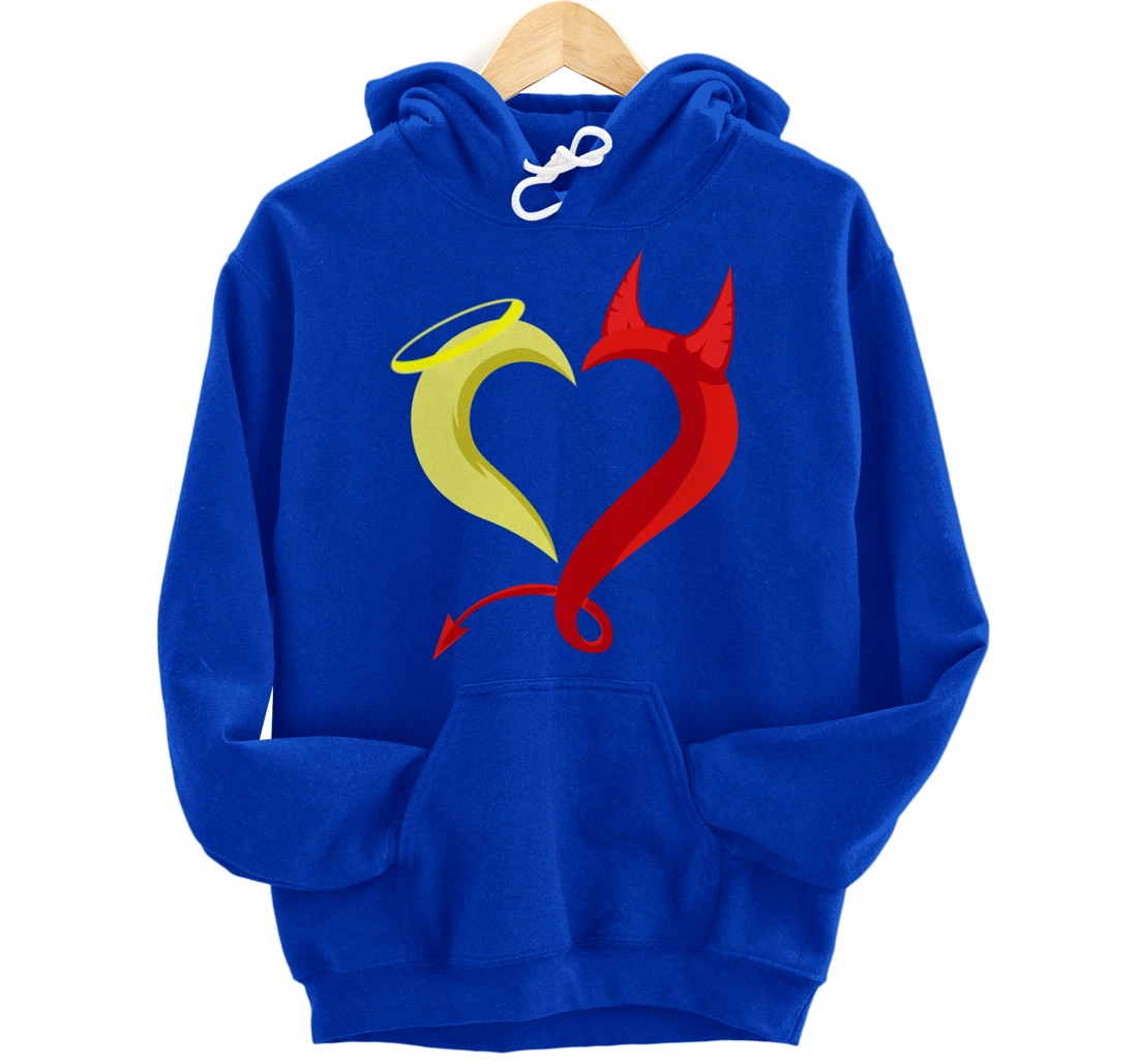 Love Angel Demon Christian And Religious Pullover Hoodie