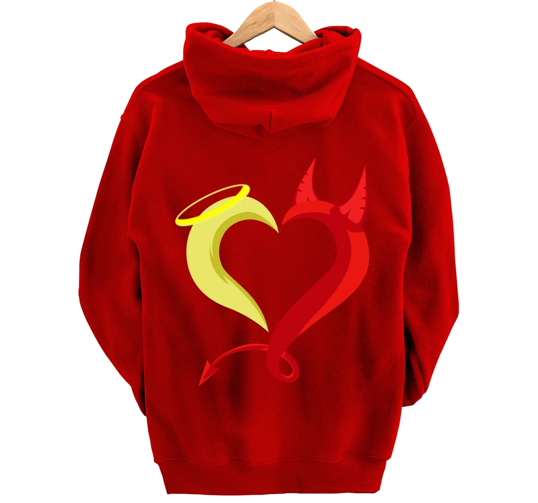 Love Angel Demon Christian And Religious Pullover Hoodie