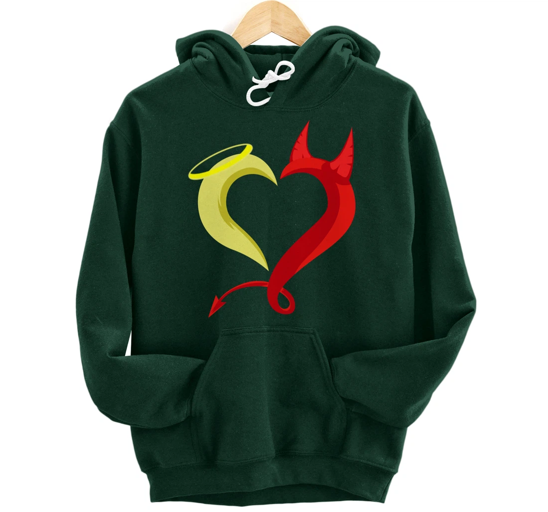 Love Angel Demon Christian And Religious Pullover Hoodie