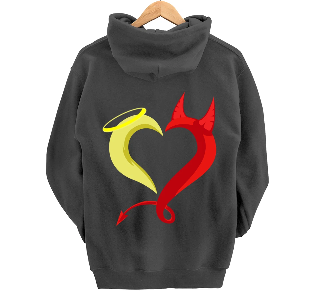 Love Angel Demon Christian And Religious Pullover Hoodie