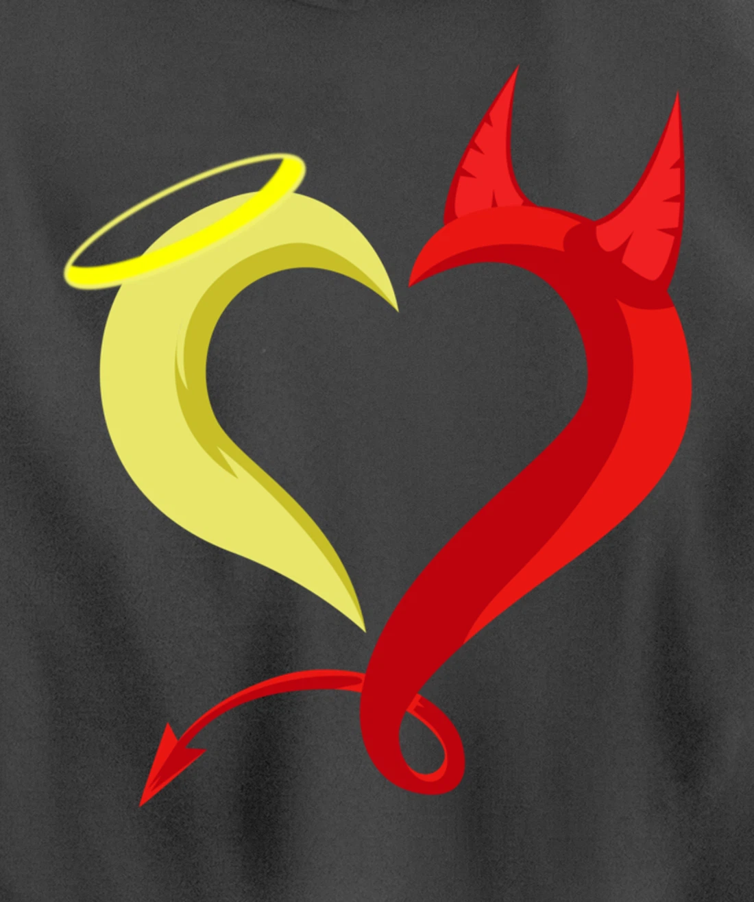 Love Angel Demon Christian And Religious Pullover Hoodie