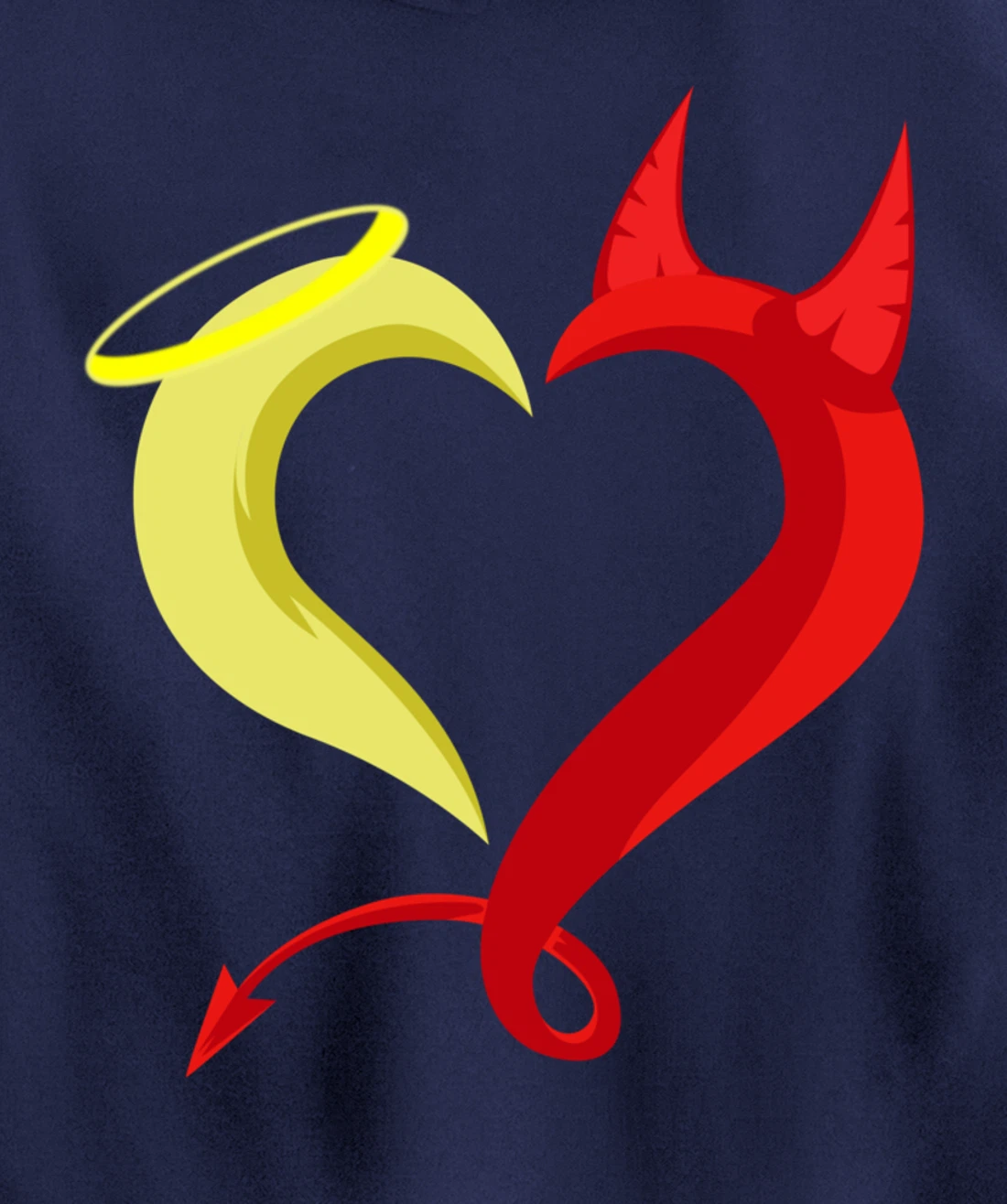 Love Angel Demon Christian And Religious Pullover Hoodie