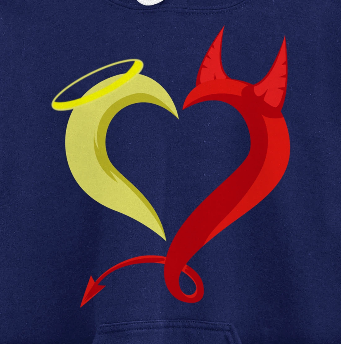 Love Angel Demon Christian And Religious Pullover Hoodie