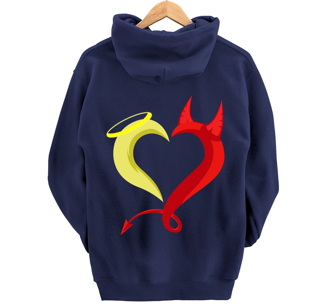 Love Angel Demon Christian And Religious Pullover Hoodie