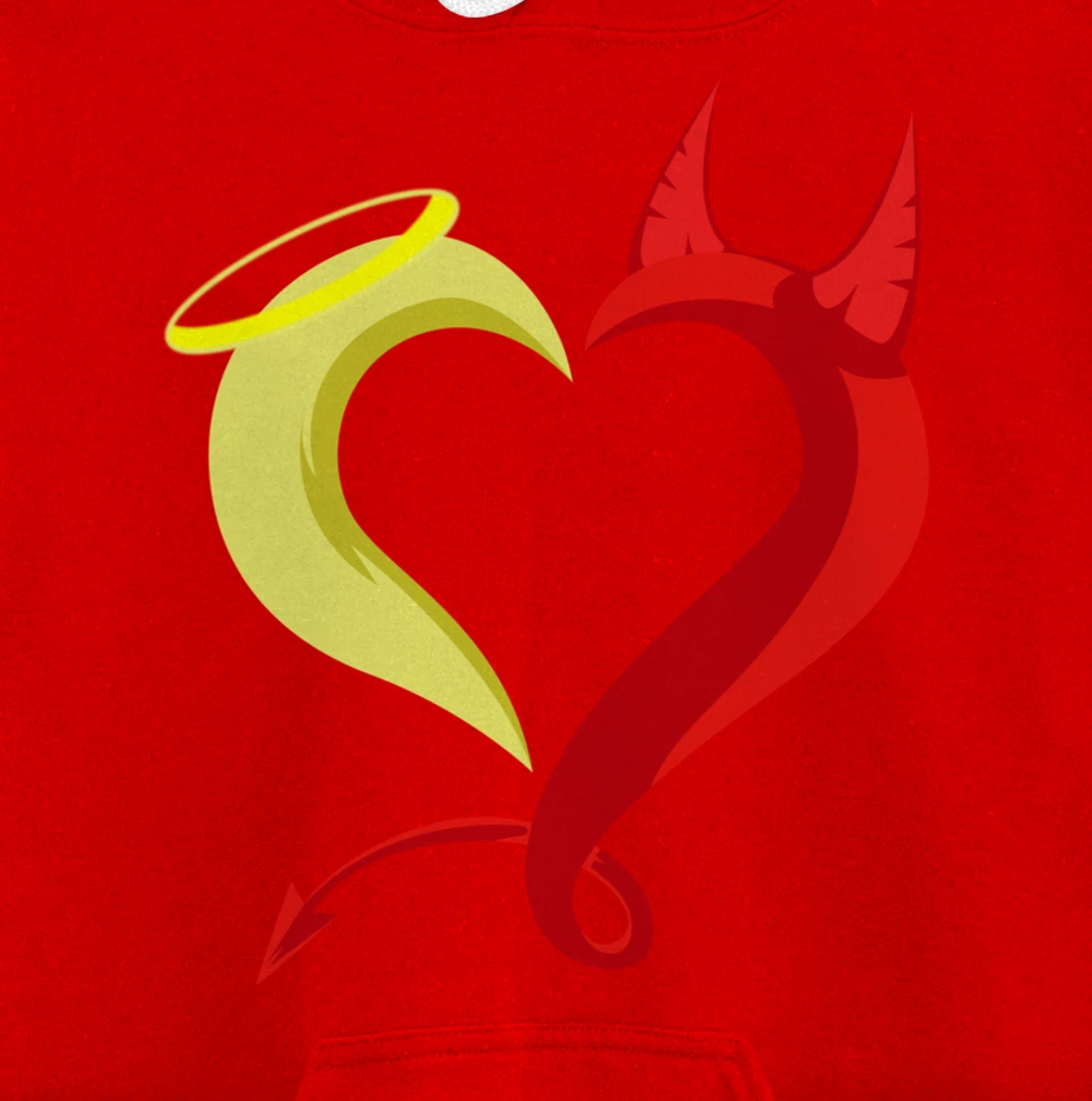 Love Angel Demon Christian And Religious Pullover Hoodie