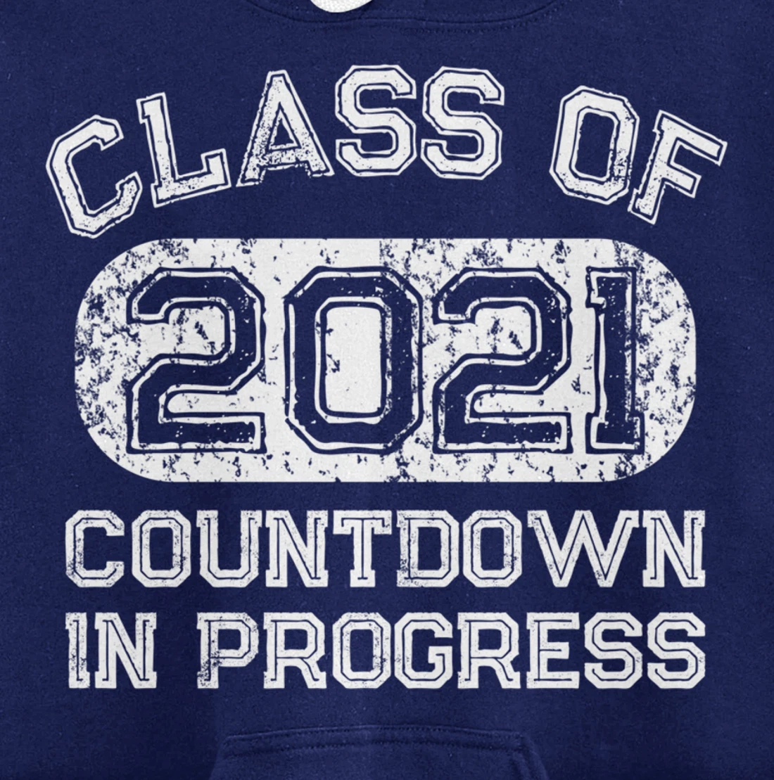 Senior 2021 Countdown to Graduation Gift Pullover Hoodie