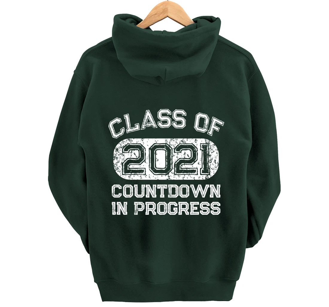 Senior 2021 Countdown to Graduation Gift Pullover Hoodie