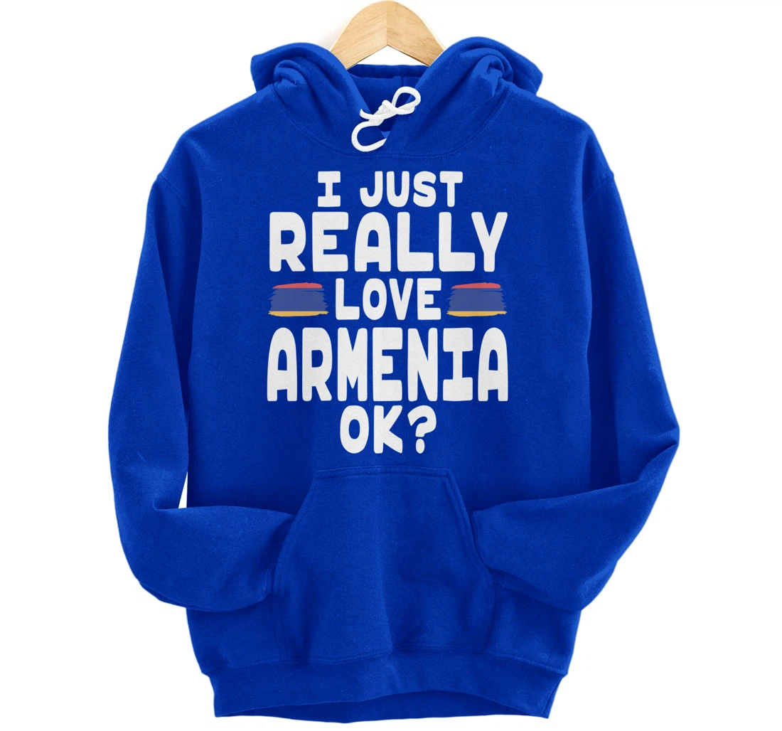 I Love Armenia OK - Cool Armenian Flag Pullover Hoodie