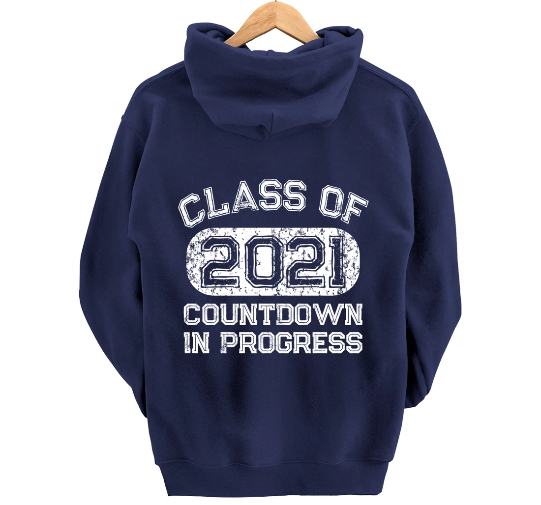 Senior 2021 Countdown to Graduation Gift Pullover Hoodie
