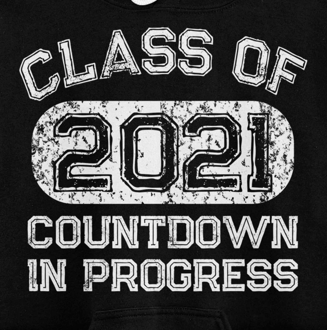 Senior 2021 Countdown to Graduation Gift Pullover Hoodie