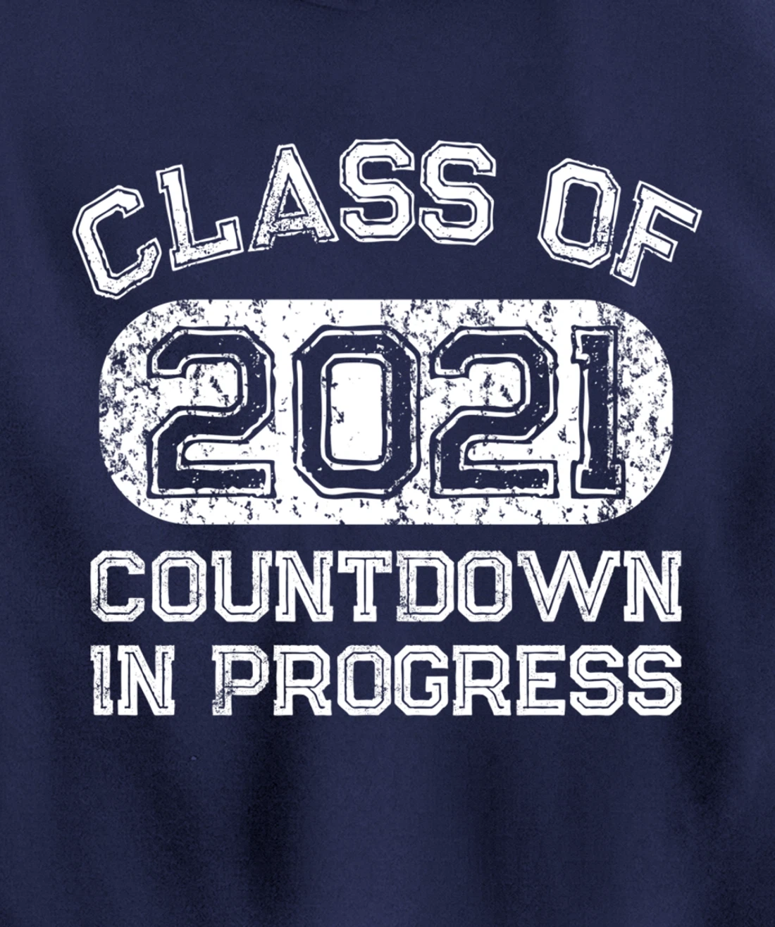 Senior 2021 Countdown to Graduation Gift Pullover Hoodie