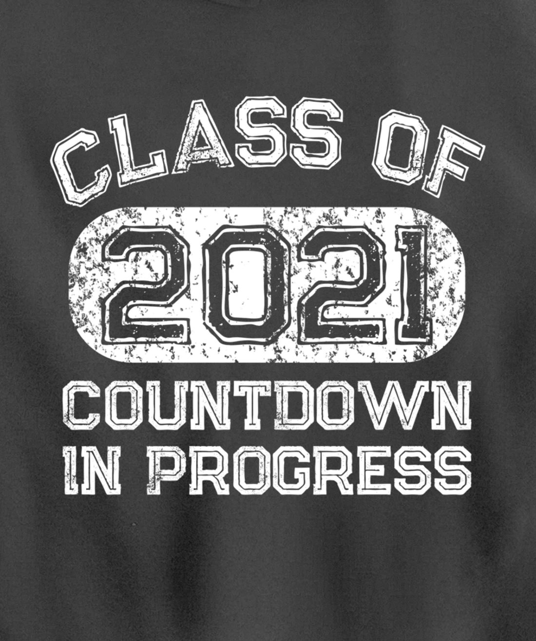 Senior 2021 Countdown to Graduation Gift Pullover Hoodie